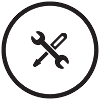 Deconstruction of all damaged materials Icon